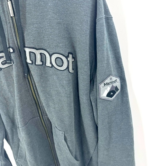 Marmot Full Zip Embroidery Jacket/ Hoodie with Marmot Patch - Picture 5 of 8